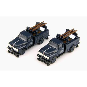 N Mini Metals F-350 Utility truck * ATSF (2)