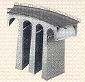 N Faller - Viaduct Bridge - curved 2-Track