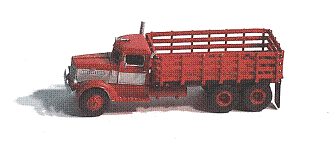 N GHQ Metal kit - Peterbuilt 1939 334 Stake Truck