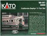 N Kato California Zephyr Passenger Set