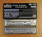 N Kato AT&SF "El Capitan" 2 car add on set