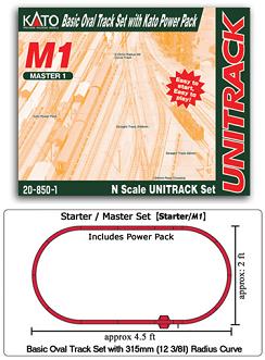 N Kato Unitrack M1 Starter Set
