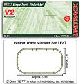 N Kato Unitrack - V2 Single Track Viaduct set