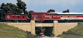 HO Monroe Models Art Deco Double Track Bridge