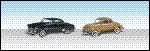 HO Cruisin' Coupes (1 Each Early 50s w/Top Up & Early 40s Hardtop)