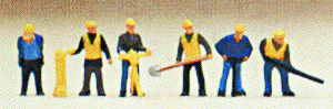 N Preiser painted figures - Track Maintenance workers