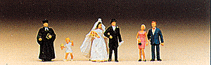N Preiser painted figures - Wedding Group - Protestant