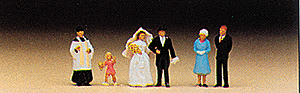 N Preiser painted figures - Wedding Group - Catholic