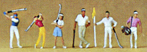 N Preiser painted figures - Golfers