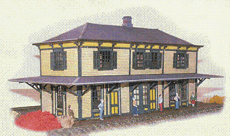 N N Scale Architect - Central of NJ Std 2-Story Station