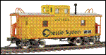 HO Trainman Cupola Caboose - Chessie #90256