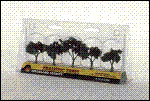 Ready Made "Realistic Trees Deciduous - Medium Green 1-1/4 to 2" pkg(5)