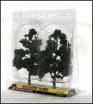 Ready Made "Realistic Trees" - Deciduous - Medium Green 7 to 8" pkg(2)