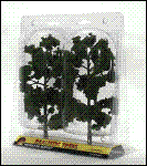 Ready Made "Realistic Trees" - Deciduous - Medium Green 8 to 9" pkg(2)