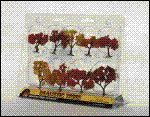 Ready Made "Realistic Trees" - Deciduous - Fall Mix 1-1/4 to 3" pkg(9)
