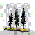 Ready Made "Realistic Trees" - Pines - Conifer Green 6 to 7" pkg(3)
