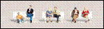 HO Woodland Scenics Figures - People Sitting