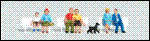 HO Woodland Scenics Figures - Sitting & Waiting