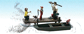 N Woodland Scenics Figures - Family Fishing