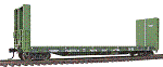 HO WKW 50' Bulkhead Flat - PGE #16138