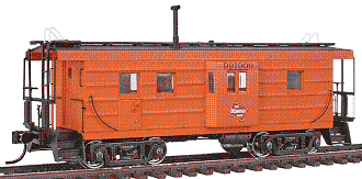 HO WKW Milwaukee Road RS Caboose - #991909