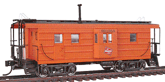 HO WKW Milwaukee Road RS Caboose - #991964