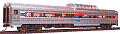 HO Walthers Former EB Cars - Budd 46-Seat Dome-Coach Amtrak ph I