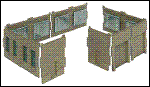 N Cornerstone Modulars - Wall w/vehicle Doors