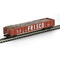 N Athearn 52' Gon w/Load - Frisco #65170