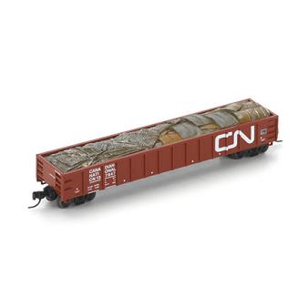 N Athearn 52' Gon w/load * CN #137647 scrap load