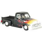 HO Athearn 1955 Ford F-100 Hot Rod Pickup, Black w/Flames