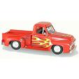 HO Athearn 1955 Ford F-100 - Pick Red/Flame
