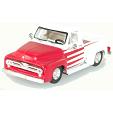 HO Athearn 1955 Ford F-100 - Pickup Red/White