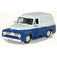 HO Athearn 1955 Ford F-100 - Panel van white/blue