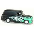 HO Athearn 1955 Ford F-100 - Panel van Black/flame