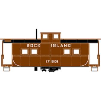 HO Athearn Eastern 4 Window Caboose, Rock Island #17601