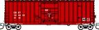 N FVM Soo 7 Post Box car - CSX "Boxcar red" 4 #'s avail