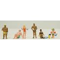 HO Model Power Figures - Beach People