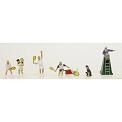 HO Model Power Figures - Tennis players