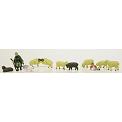 HO Model Power Figures - Shepherd w/Sheep