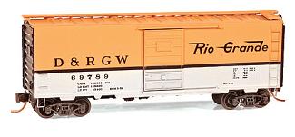 N MTL 40' Box Car - D&RGW Rd #69789