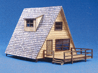 HO Reiten Models - A-Frame Cabin