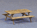 HO Reiten Models - Picnic Tables (Pkg 4)